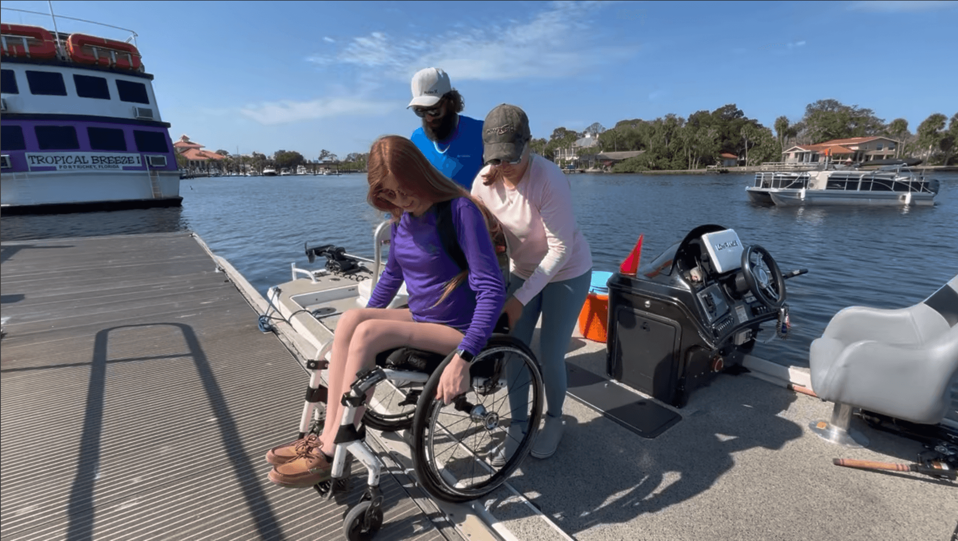 Wheelchair accessible fishing charter